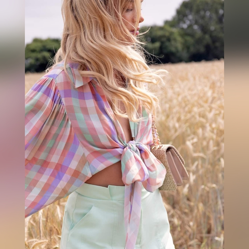 Sheike, Pastel Check Shirt color Multicolor Printed/Plaid